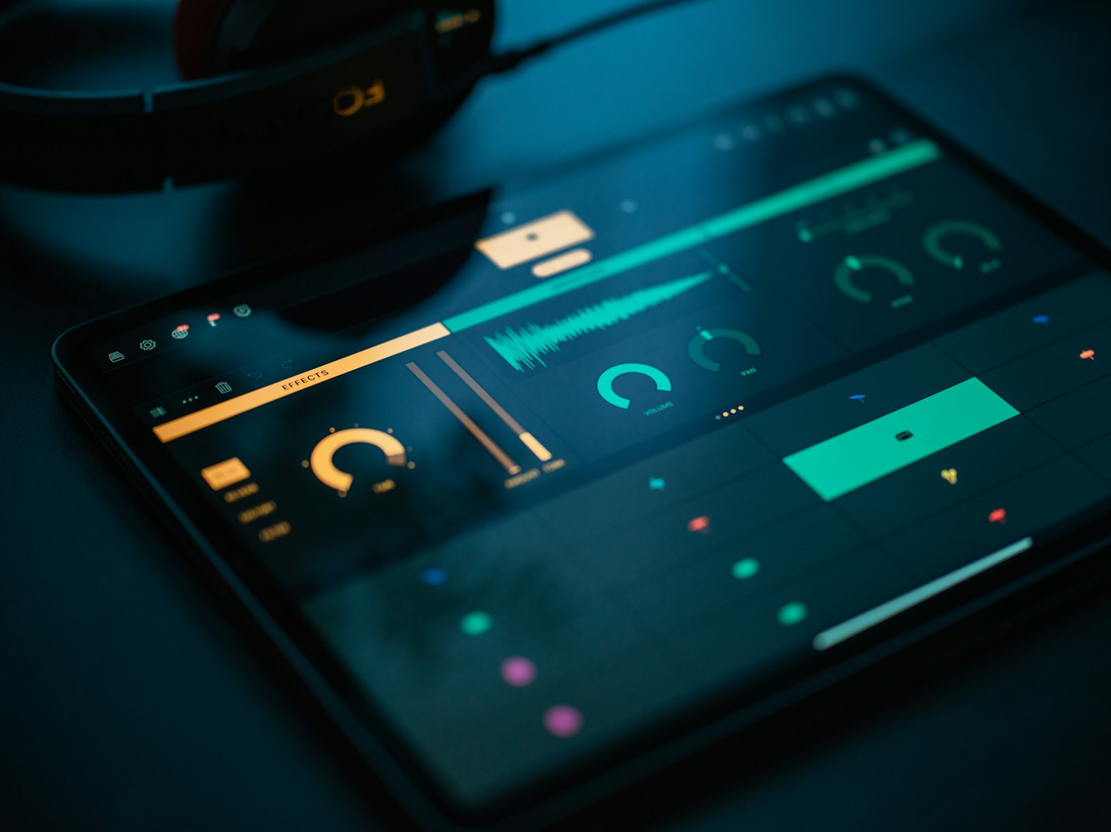 Tablet held by two hands displaying a Strategic Technology Roadmap 2024-2026 with timelines for Cloud Infrastructure, AI & Data Analytics, Cybersecurity, and Digital Experience, alongside charts for business goals alignment and key ROI projections.